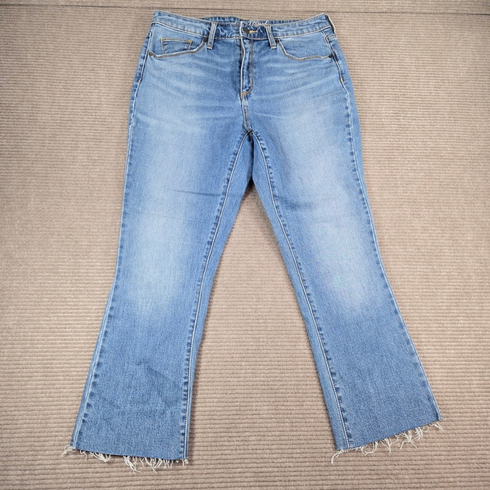 Universal Thread Womens 8/29R Blue High Rise Kick Boot Crop Jeans